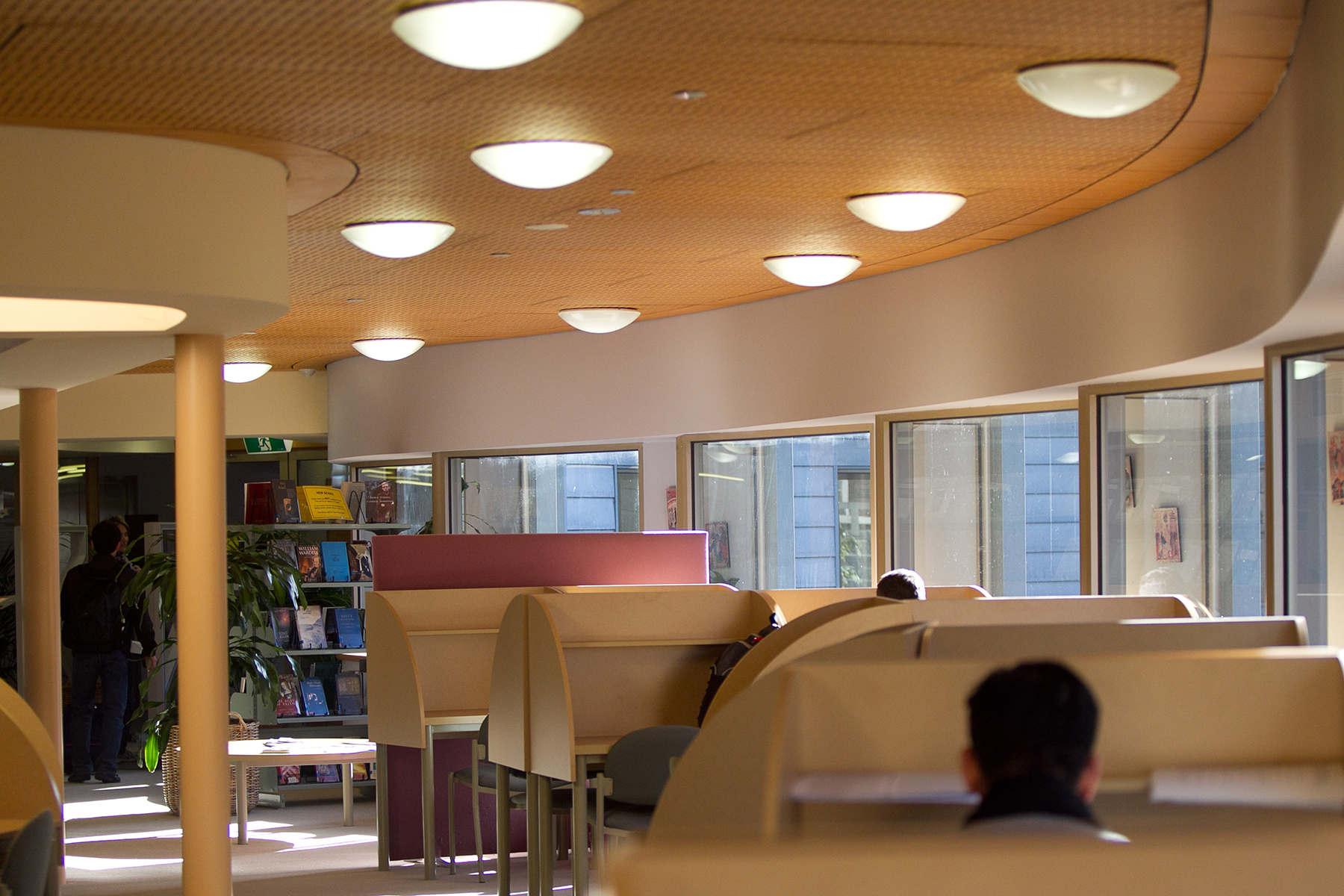 Mannix Library with students